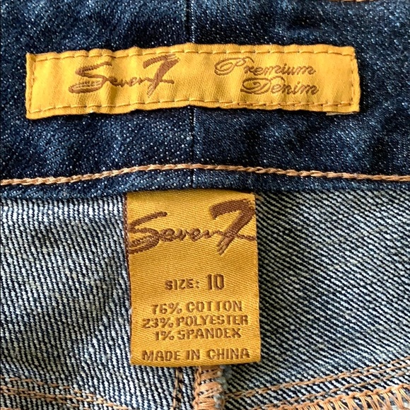 Seven 7 bell bottom vintage jeans - Picture 3 of 6